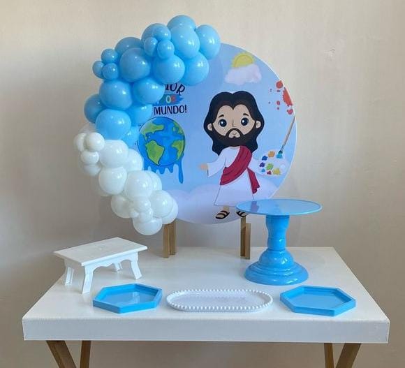 Aluguel de kit Mini Painel Com Suporte de Doces e Bolo